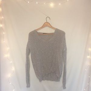 Brandy Melville Gray Knit Top